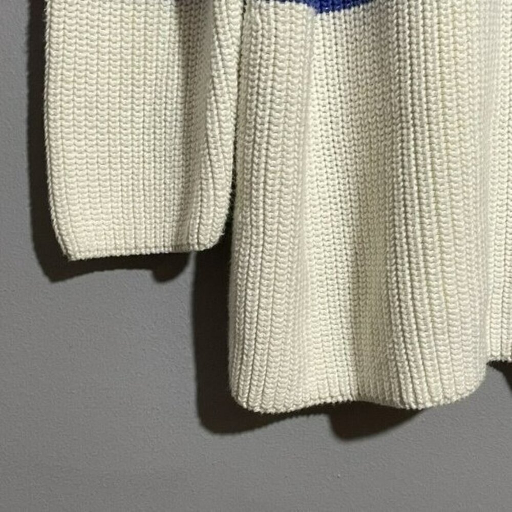 Talbots Sweater Jumper Women 2Xp 2X Petite Ivory Stripe Colorful Comfy Modern - Picture 6 of 10